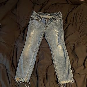 Old Navy Women’a Rockstar Mid-Rise Super Skinny Jeans Size 10